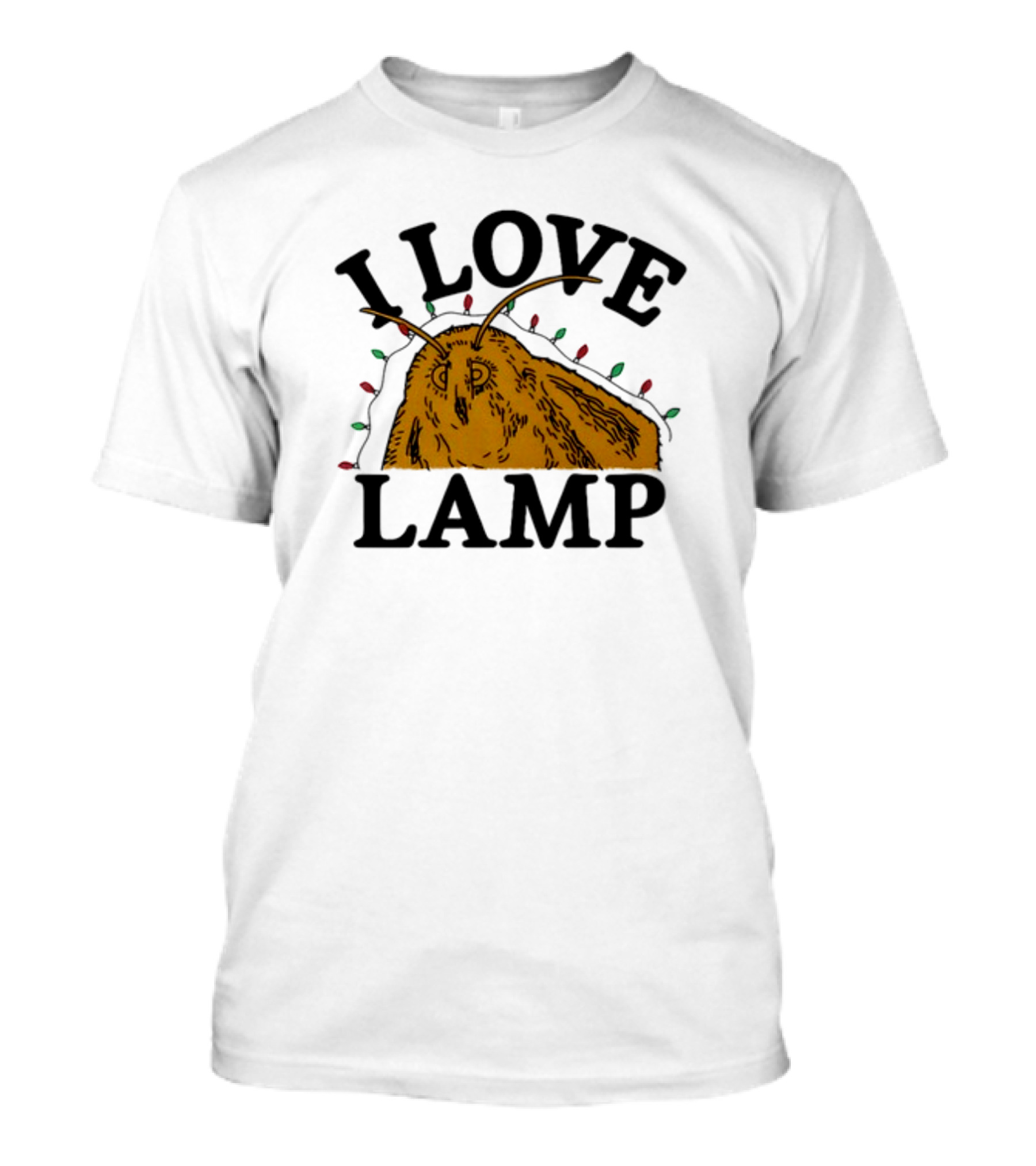 Shitheadsteve I Love Lamp Moth Meme With Christmas Lights T-Shirt