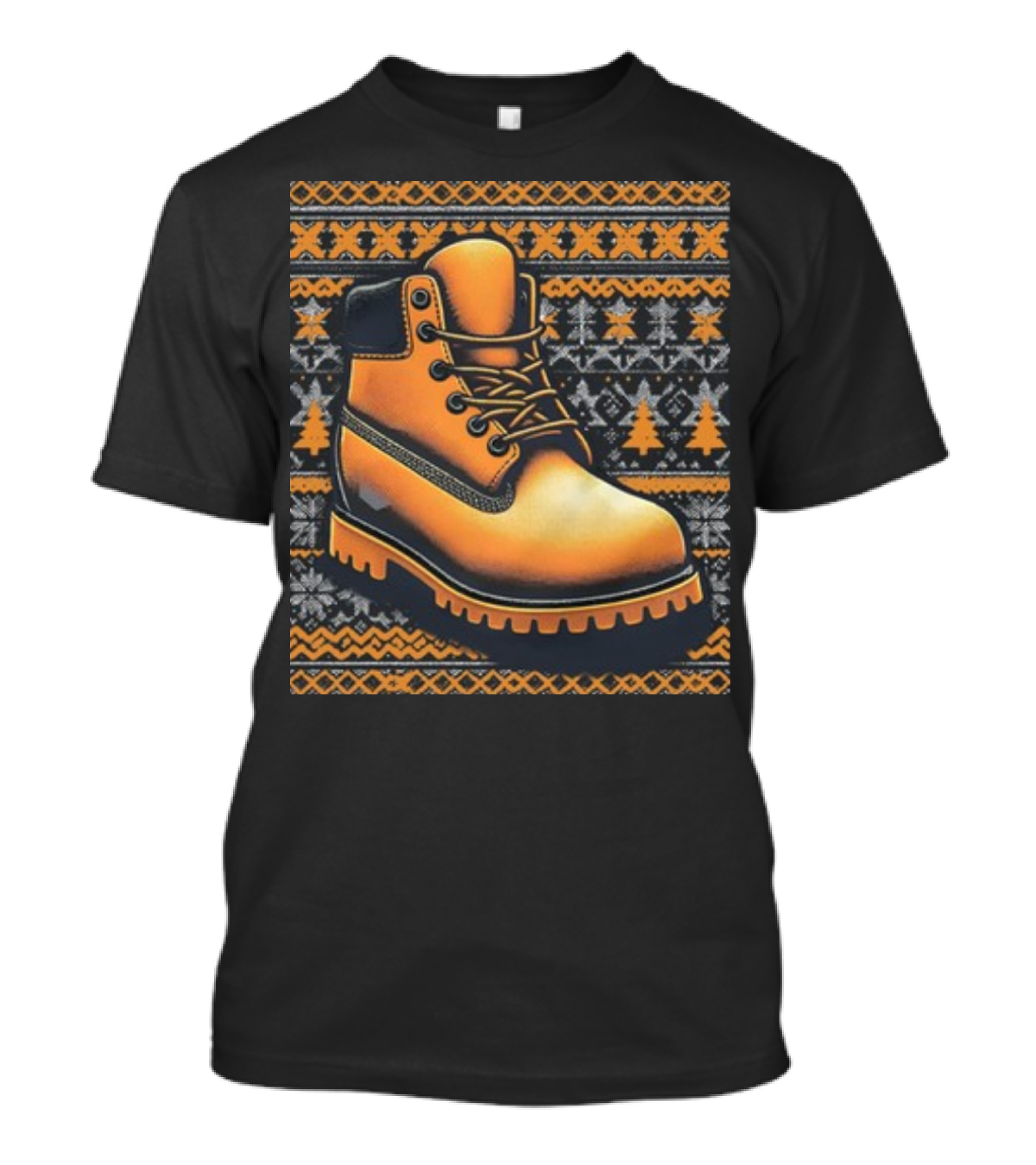 Bigknickenergy Ugly Timbmas Timberland Boot Christmas T-Shirt