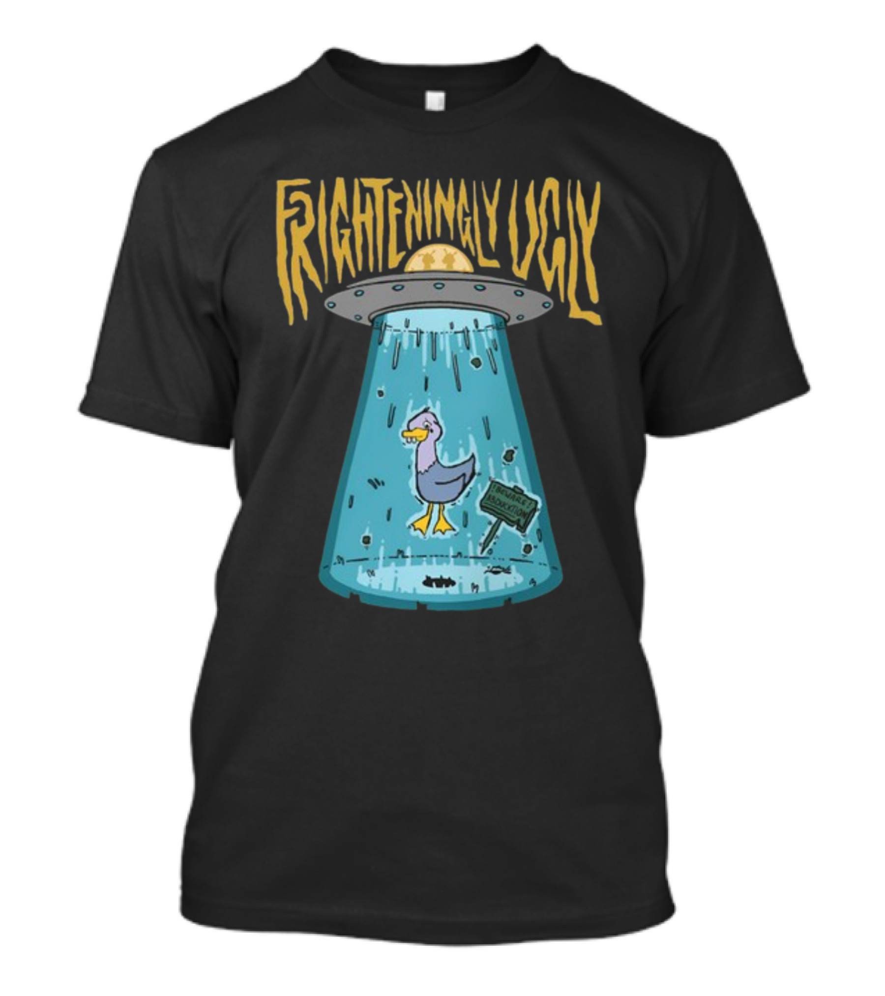 Foyesade Oluokun Frighteningly Ugly UFO Chicken Abduction T-Shirt