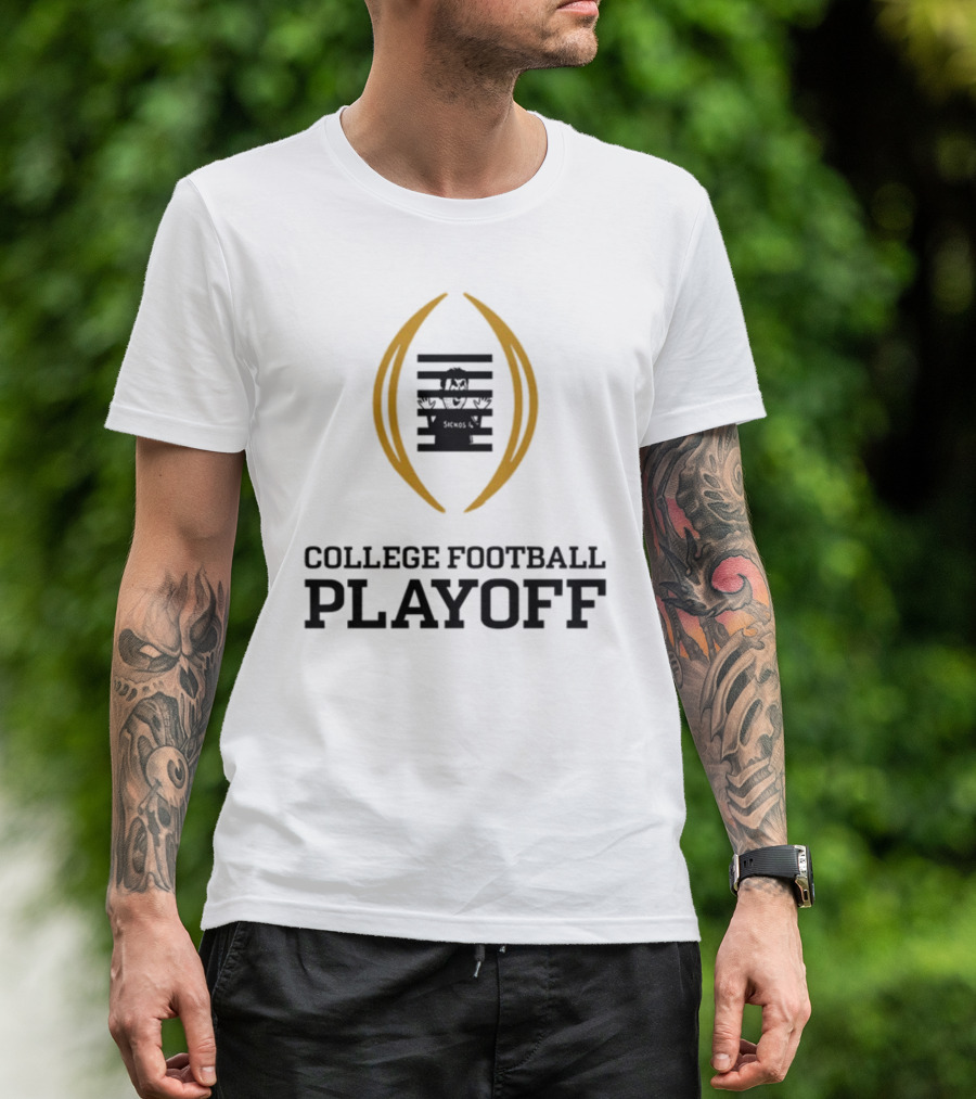 Prison College Football Playoff Behind Bars Concept T-Shirt