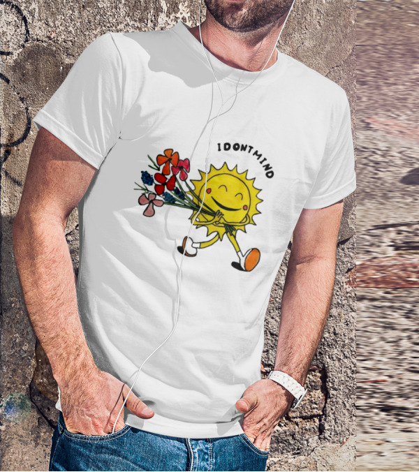 Idontmind Sunshine Carrying Colorful Flowers T-Shirt