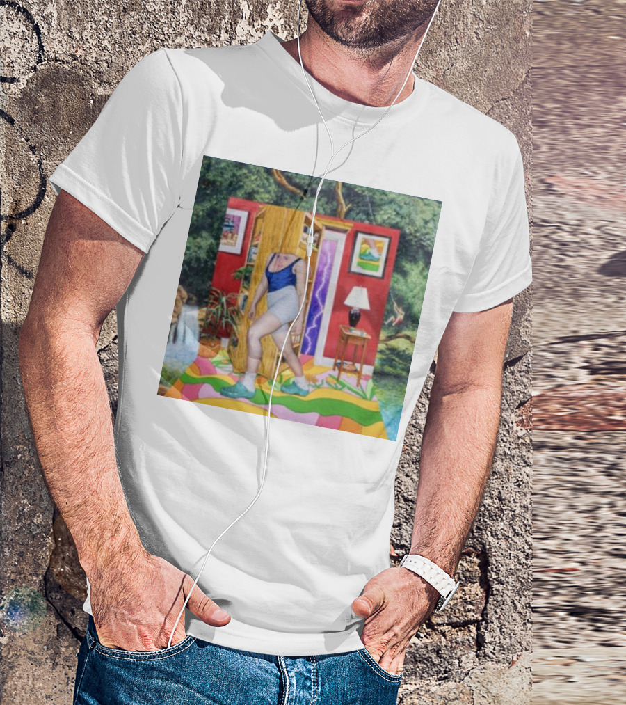 Light Moving Time Surreal Tropical Interior Scene T-Shirt
