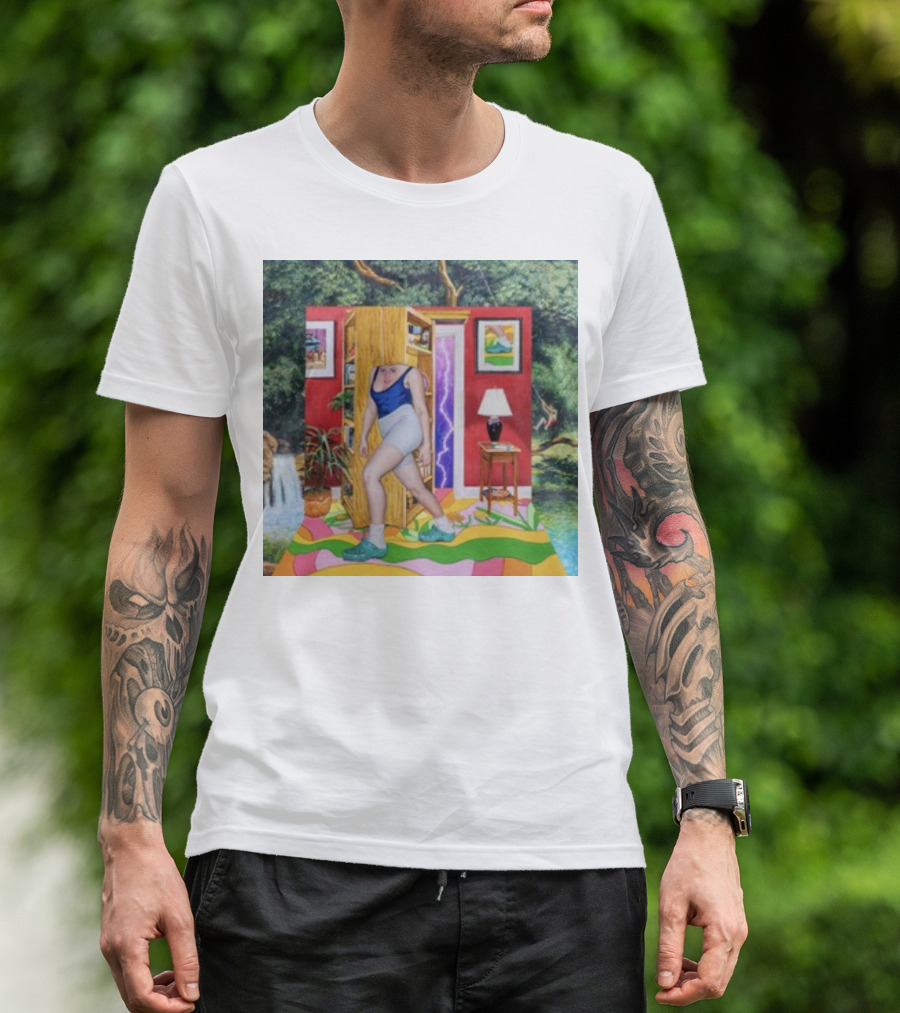Light Moving Time Surreal Tropical Interior Scene T-Shirt