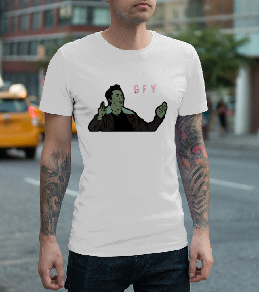 Elon Musk GFY Iconic Gesture Satirical Meme T-Shirt