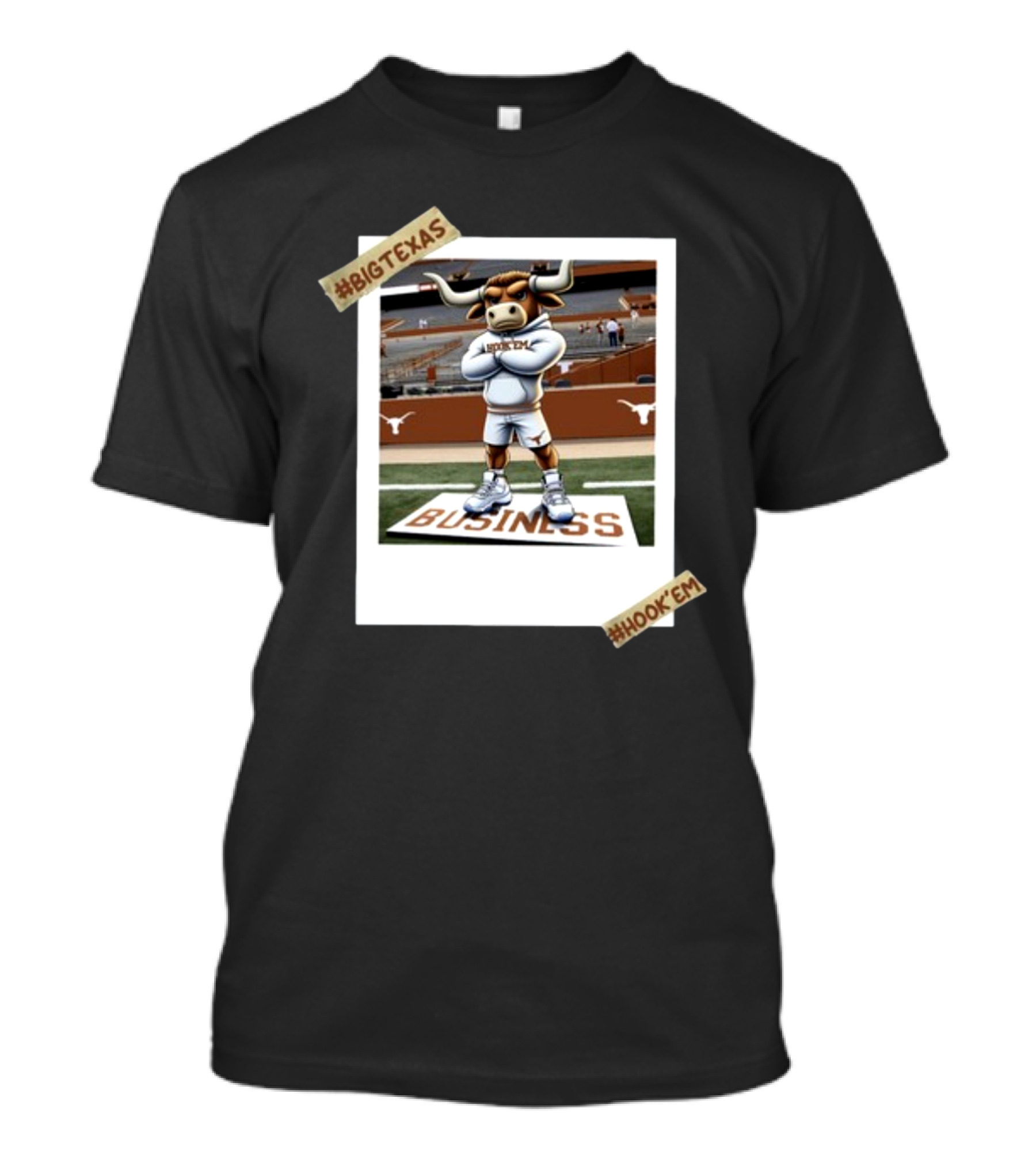 Mobapparel Standing On Business Big Texas Hook'Em T-Shirt