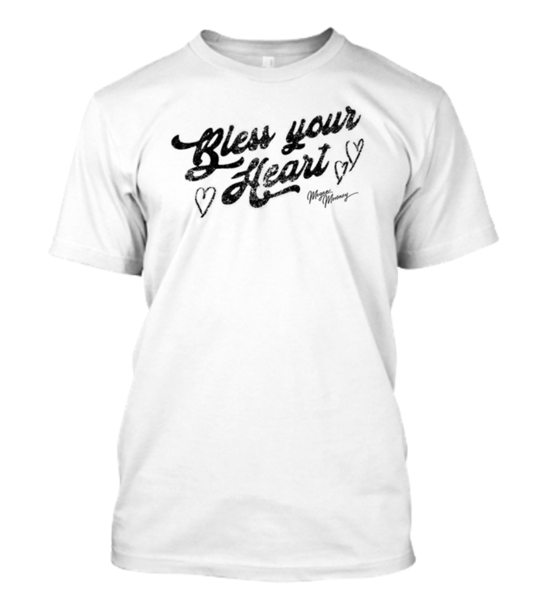 Meganmoroney Bless Your Heart With Hearts T-Shirt