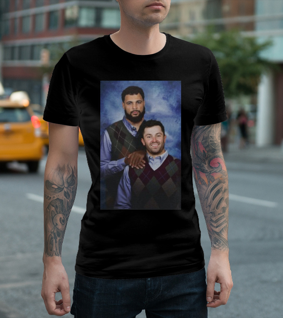 Baker Mayfield And Mike Evans Brothers Family Portrait Sweater Image T-Shirt
