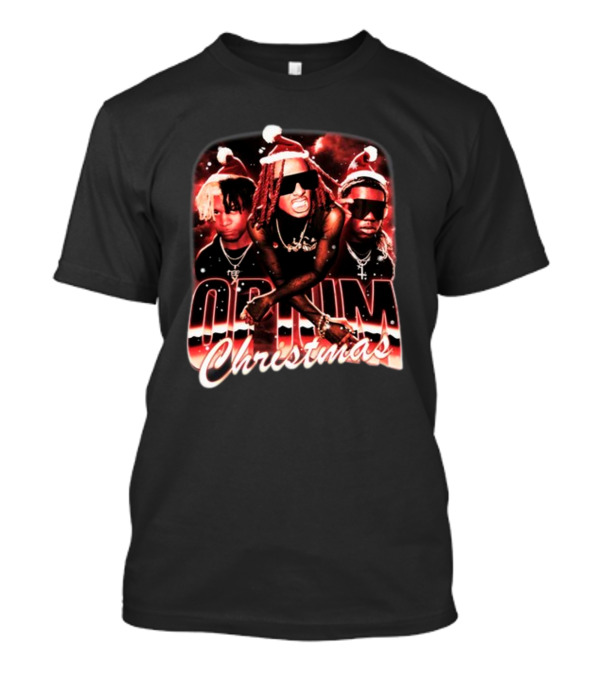 Opium Christmas Santa Hat Rap Trio T-Shirt