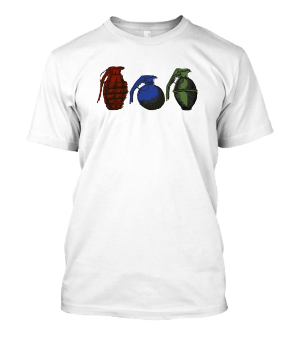Double Dare Grenade Red Blue Green Trio T-Shirt