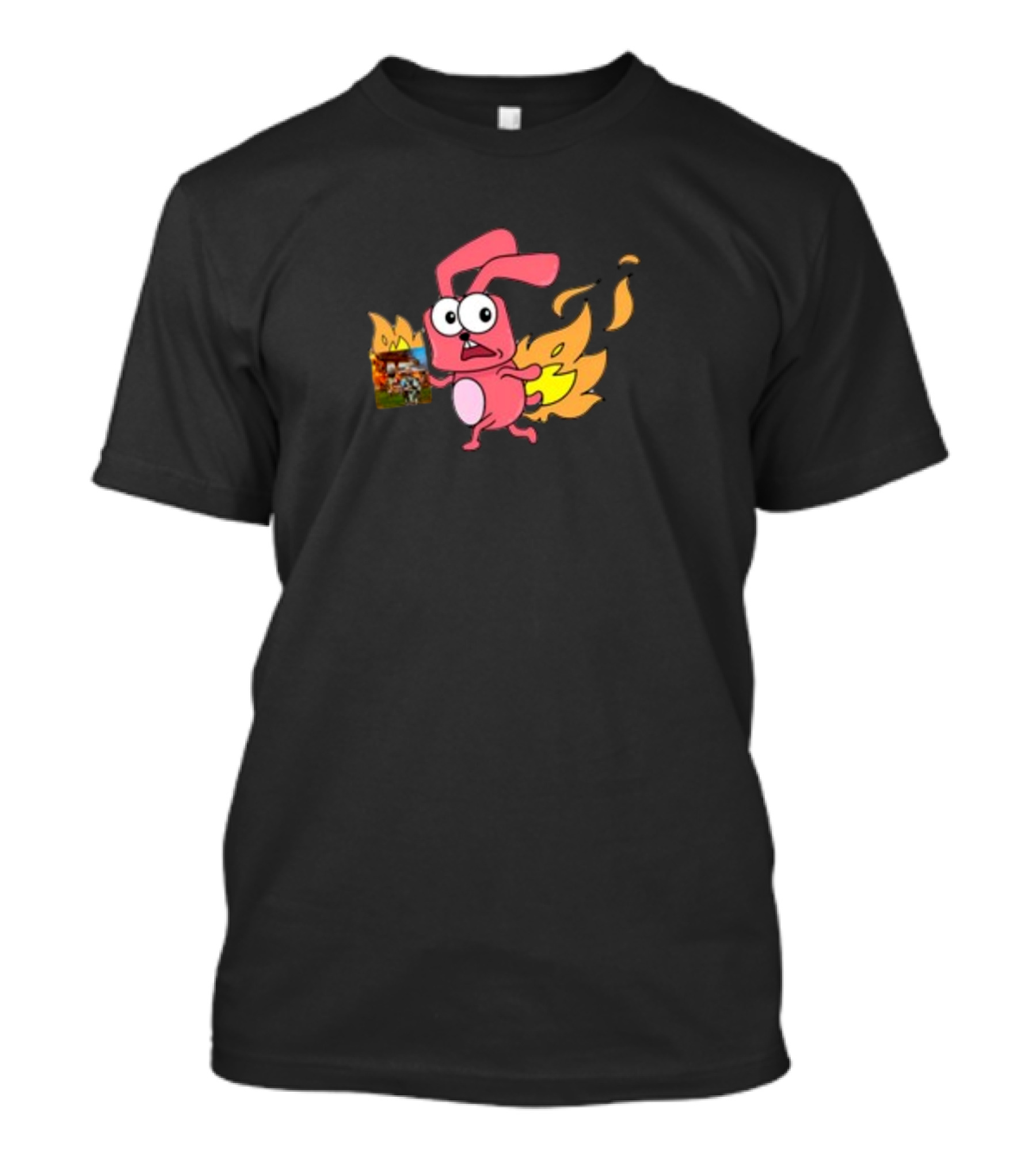 Idgafos Fired-Up Dillon Francis Rabbit Cartoon T-Shirt