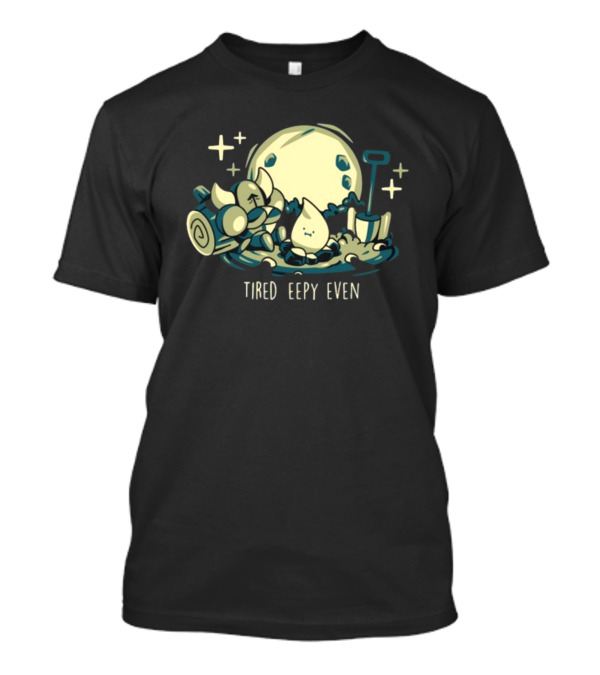 Tired Eepy Even Sleepy Characters Under Moonlit Sky T-Shirt