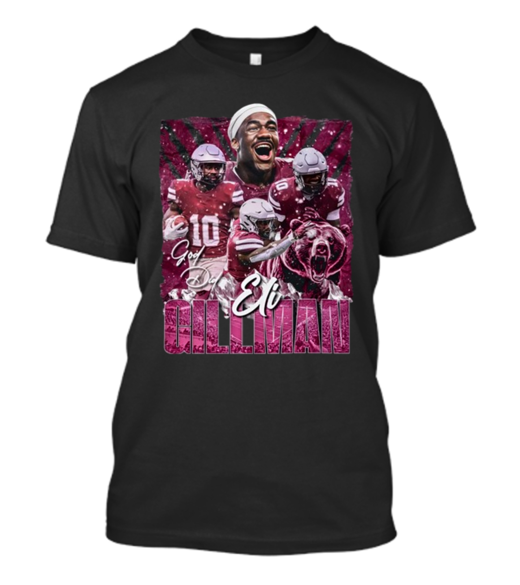 Eli Gillman God Did Football Bear Roar T-Shirt