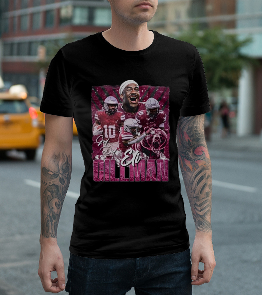 Eli Gillman God Did Football Bear Roar T-Shirt