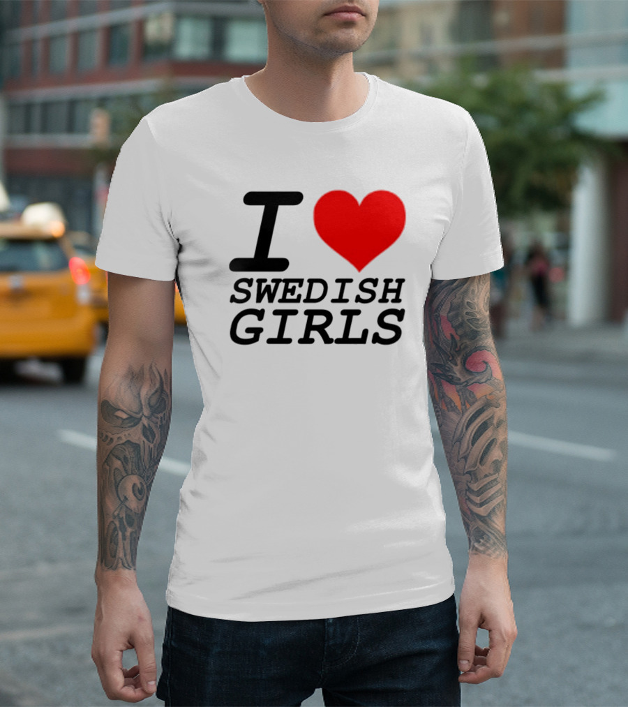 Pippin I Heart Swedish Girls T-Shirt