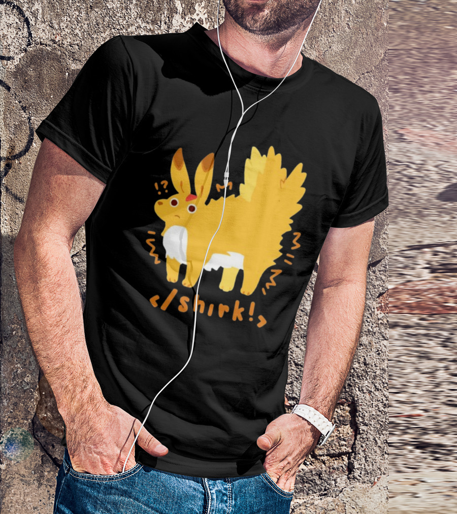 Fenrishion Pokemon Shirk Fluffy Jolteon Parody Quirky T-Shirt