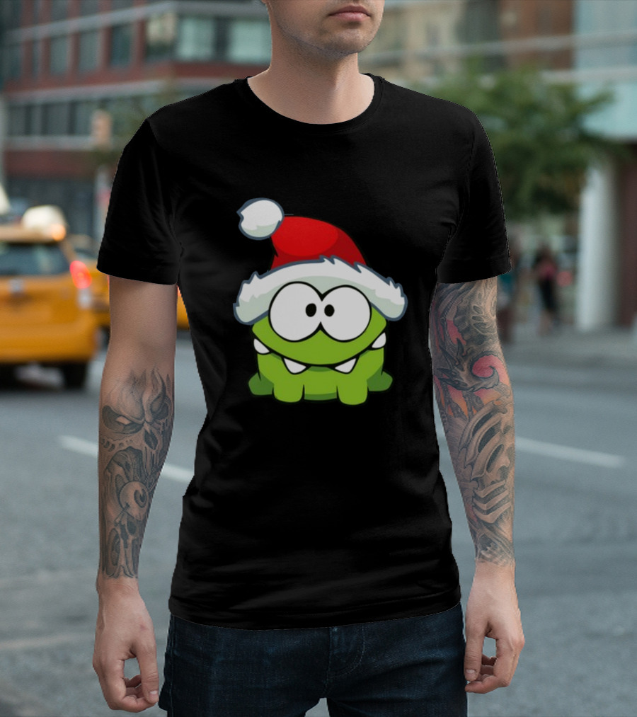 Santa Hat Om Nom T-Shirt
