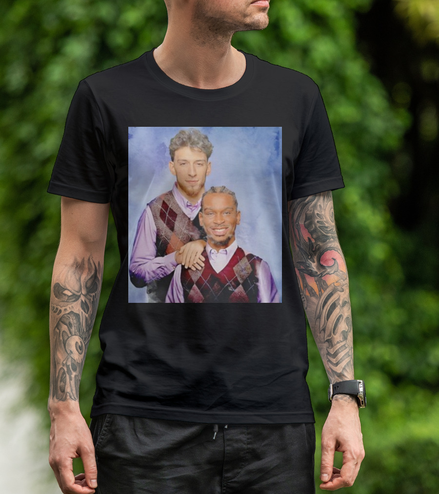 Chet Holmgren Shai Gilgeous Family Portrait Stepbrothers Sweater Look T-Shirt