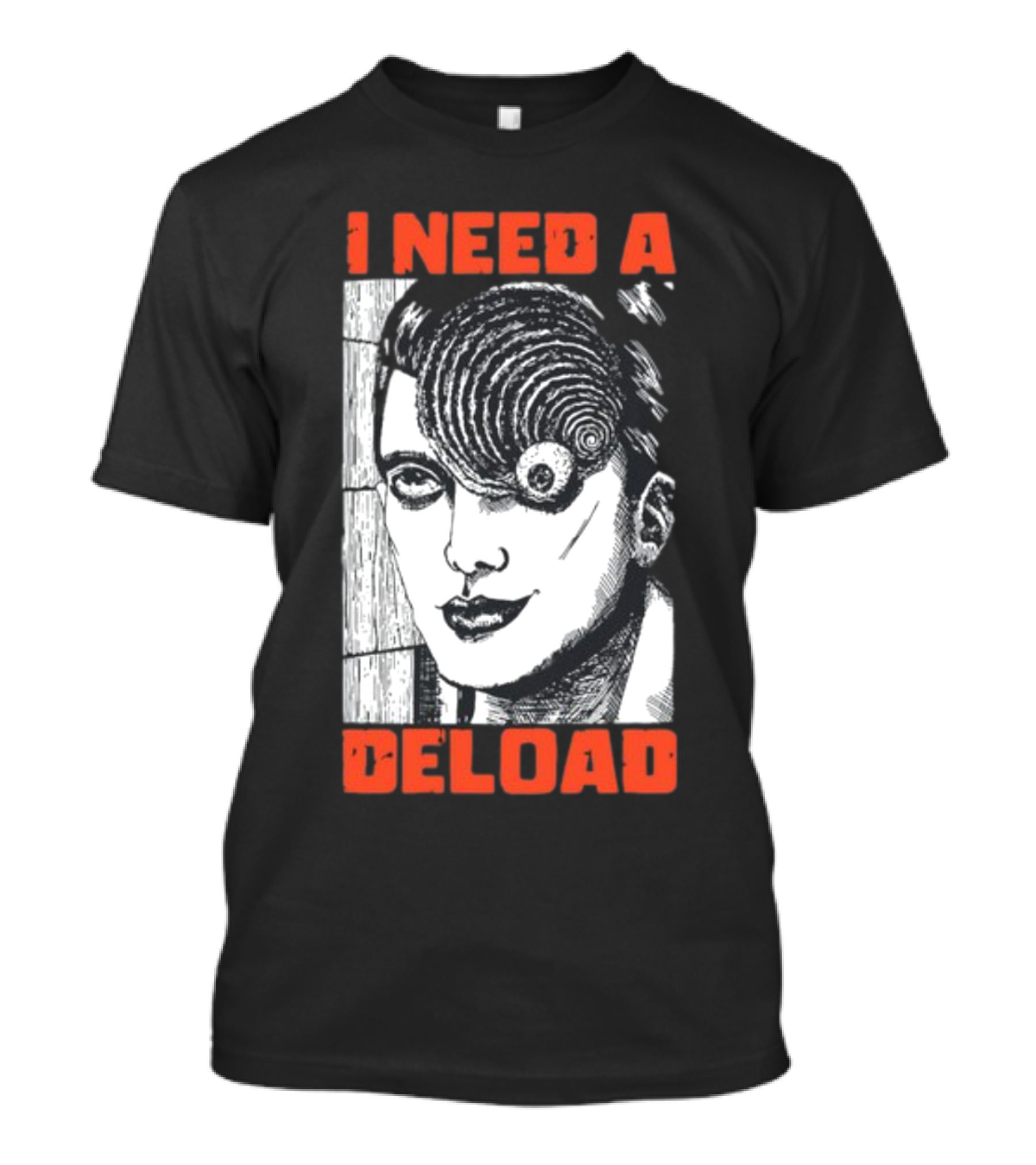 I Need A Deload Spiral Horror Comic T-Shirt