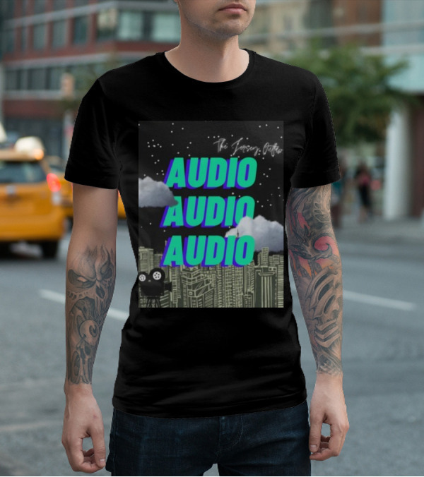 The Jersey Outlaw Audio Audio Audio Cityscape Night Scene T-Shirt