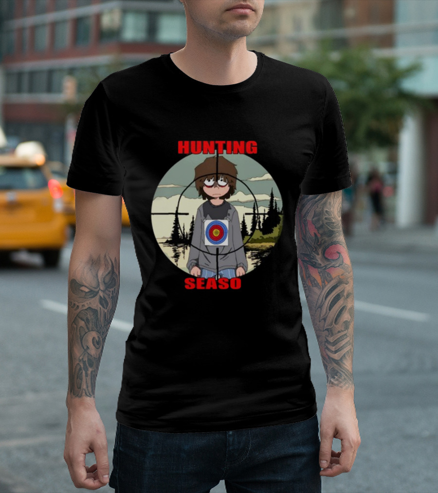 Mr Grill Gangster Hunting Season Crosshair Target Boy T-Shirt