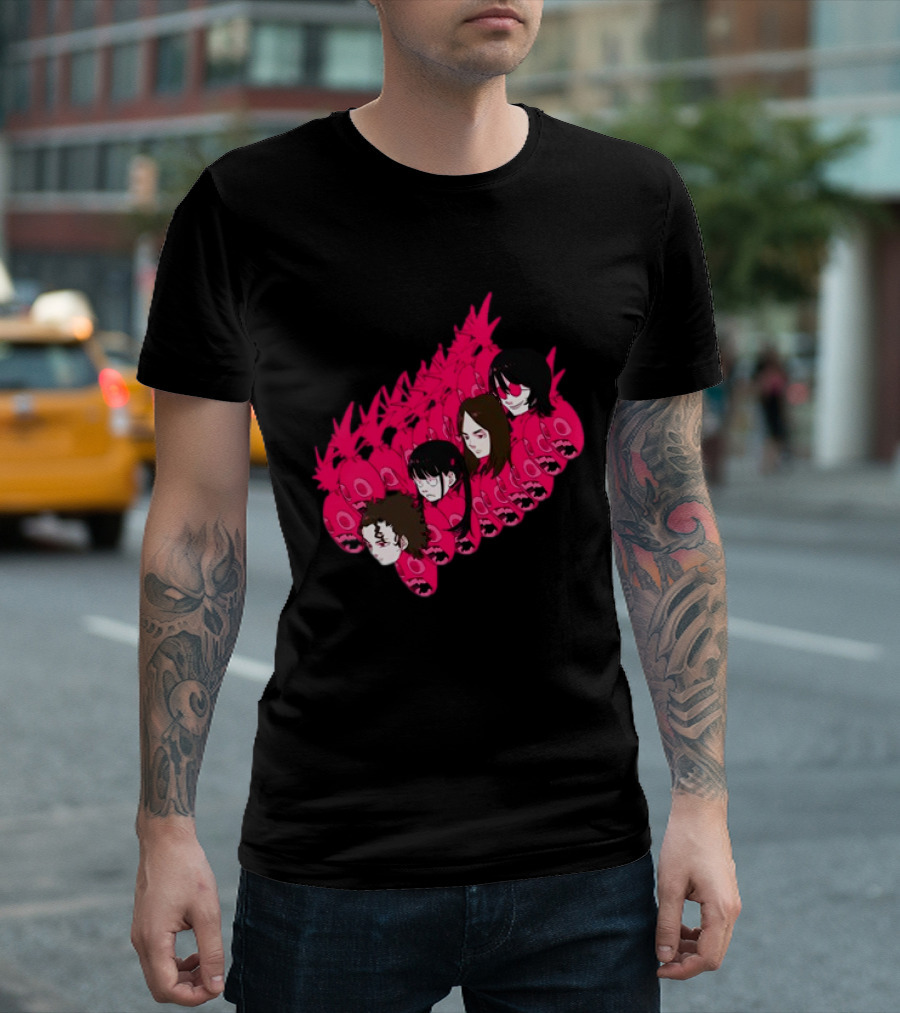 Concert Exclusive Jun Inagawa Pink Monster Characters T-Shirt