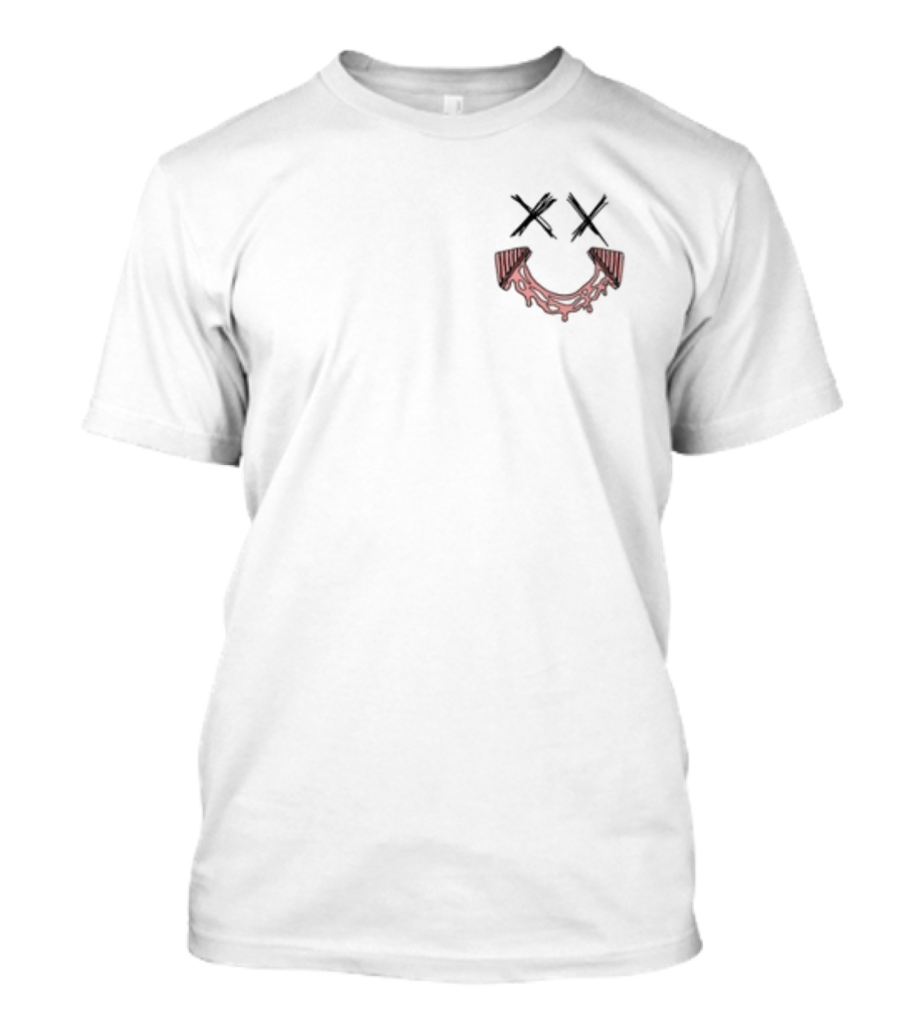 Cheese Pulls Make Me Happy Smiley Face With X Eyes And Red Cheese Grin T-Shirt