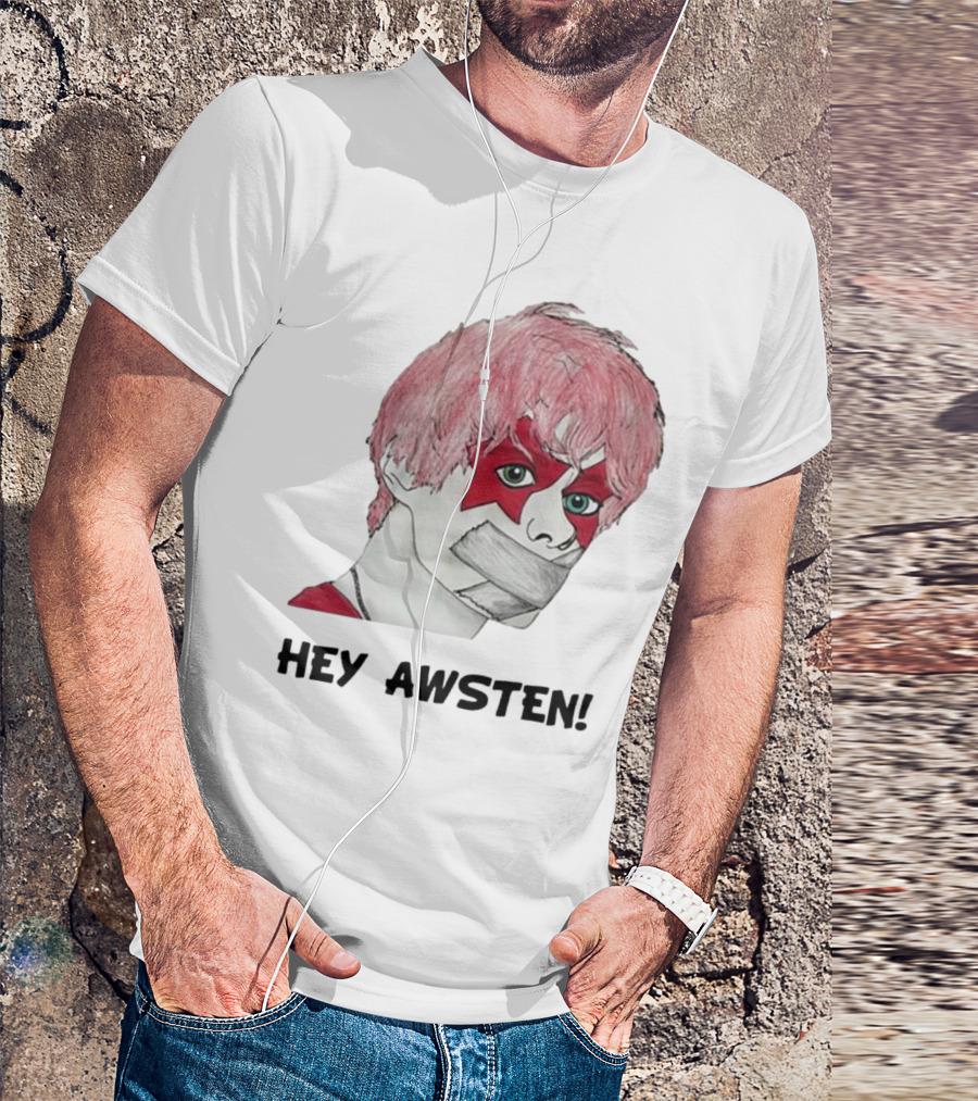 Hey Awsten Are You Gonna Play Sneaking Out Of Heaven Masked Punk T-Shirt