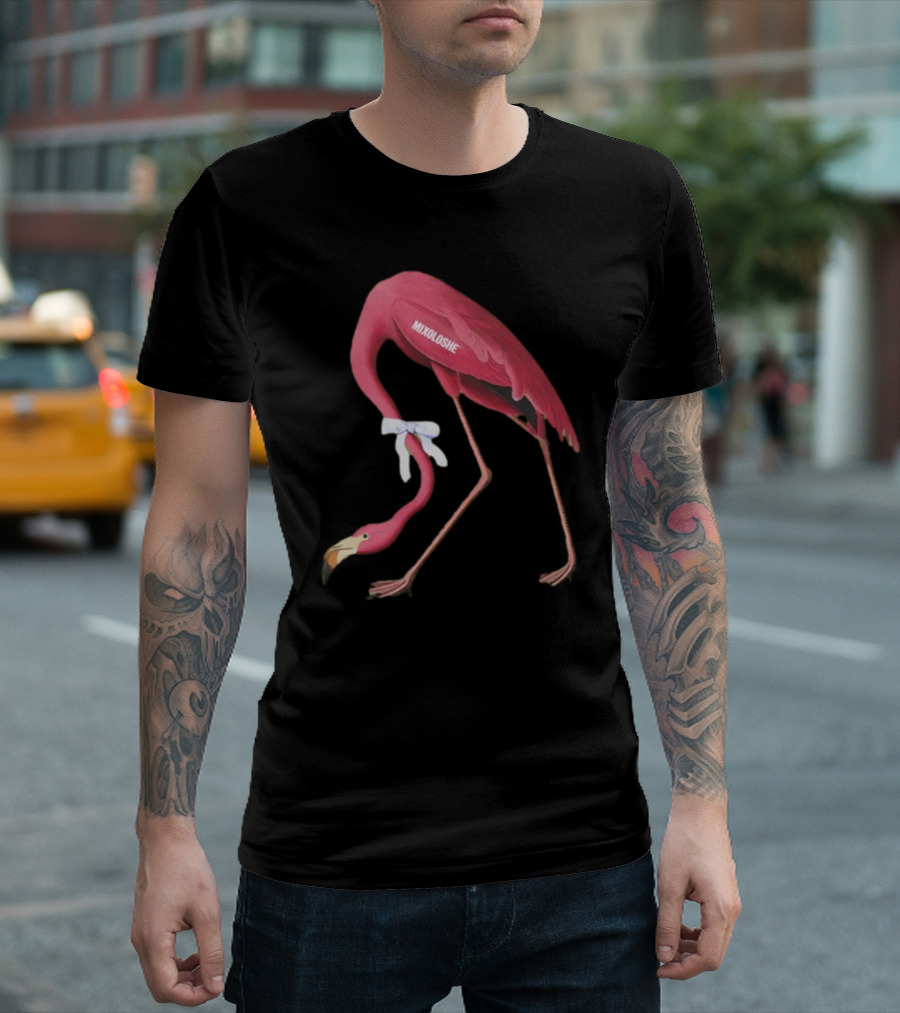 Mixoloshe Flamingo Team Crewneck T-Shirt