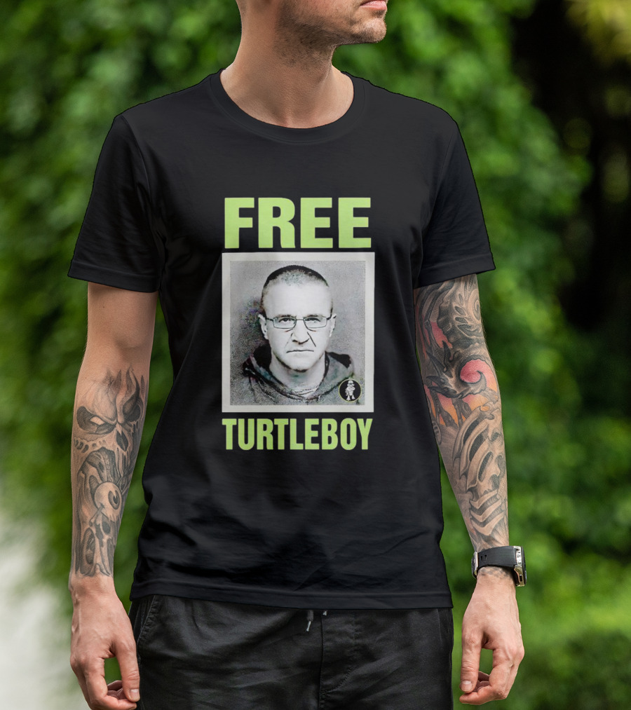 Free Turtleboy Mugshot T-Shirt