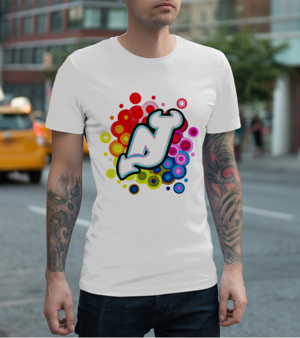New Jersey Devils Rainbow T-Shirt