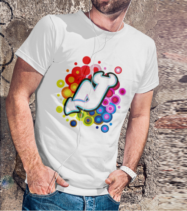 New Jersey Devils Rainbow T-Shirt