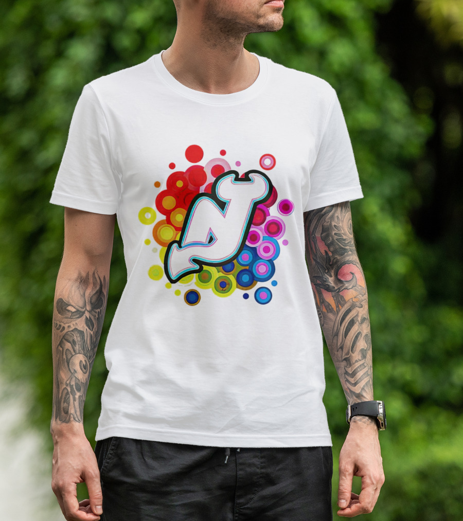 New Jersey Devils Rainbow T-Shirt