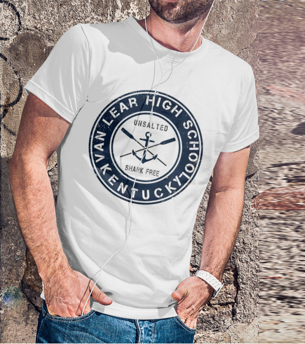 Van Lear High School Kentucky Unsalted Shark Free Anchor And Paddles T-Shirt