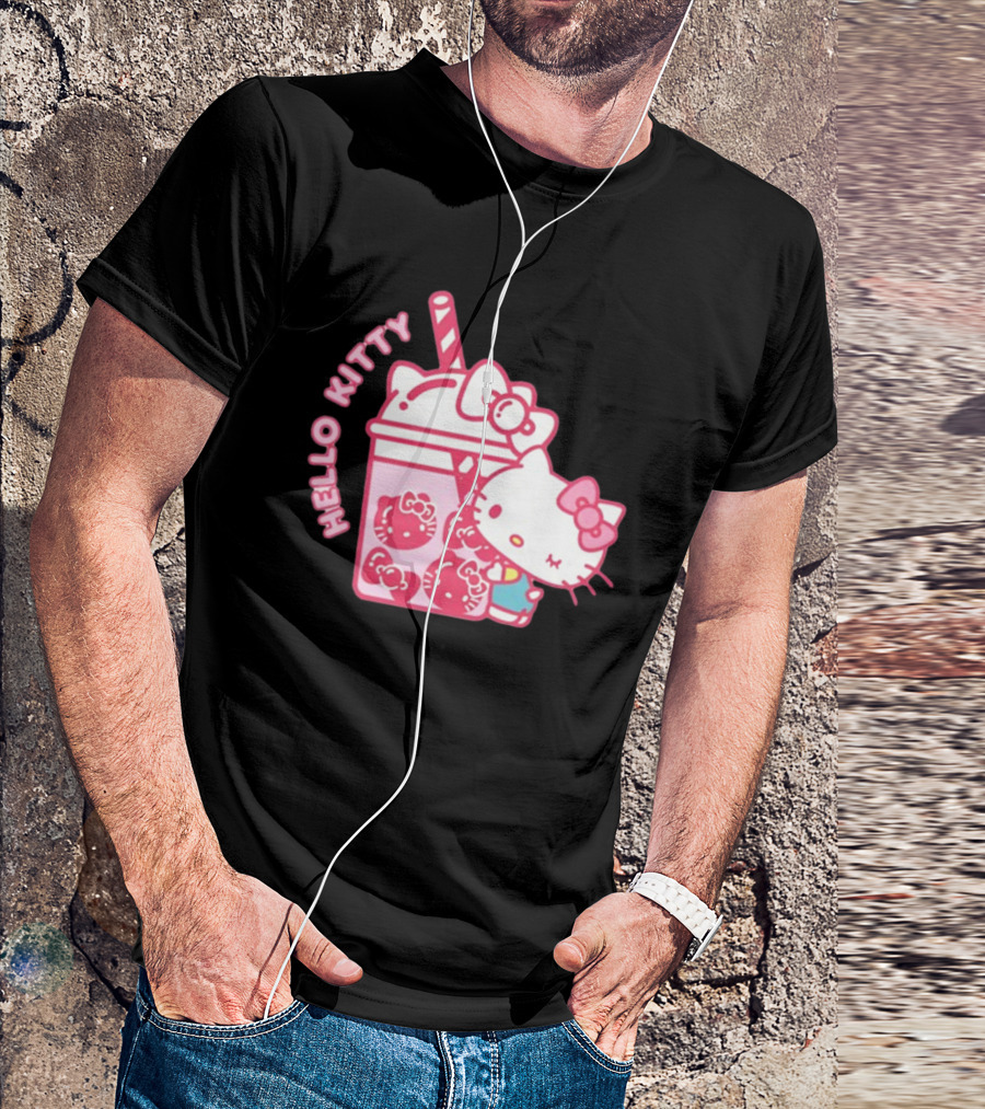 Hello Kitty Bubble Tea Drink Cute T-Shirt