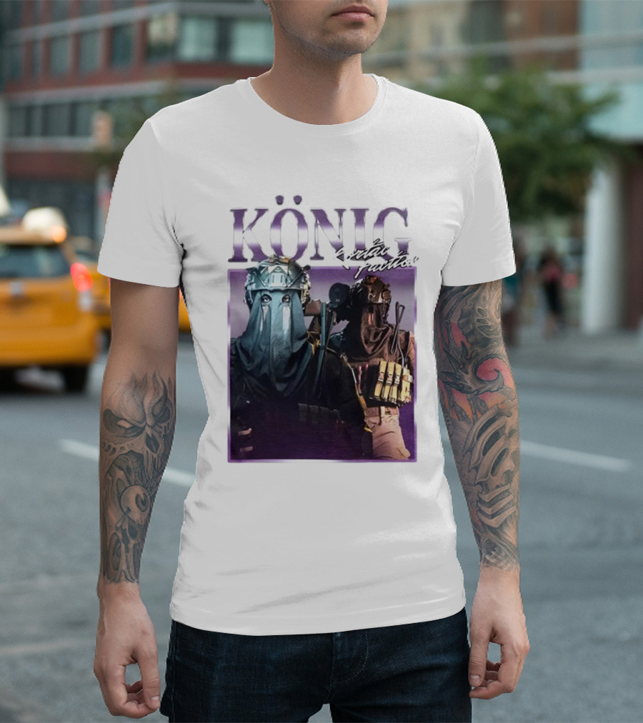 König Kortac Faction Masked Figures with Tactical Gear T-Shirt