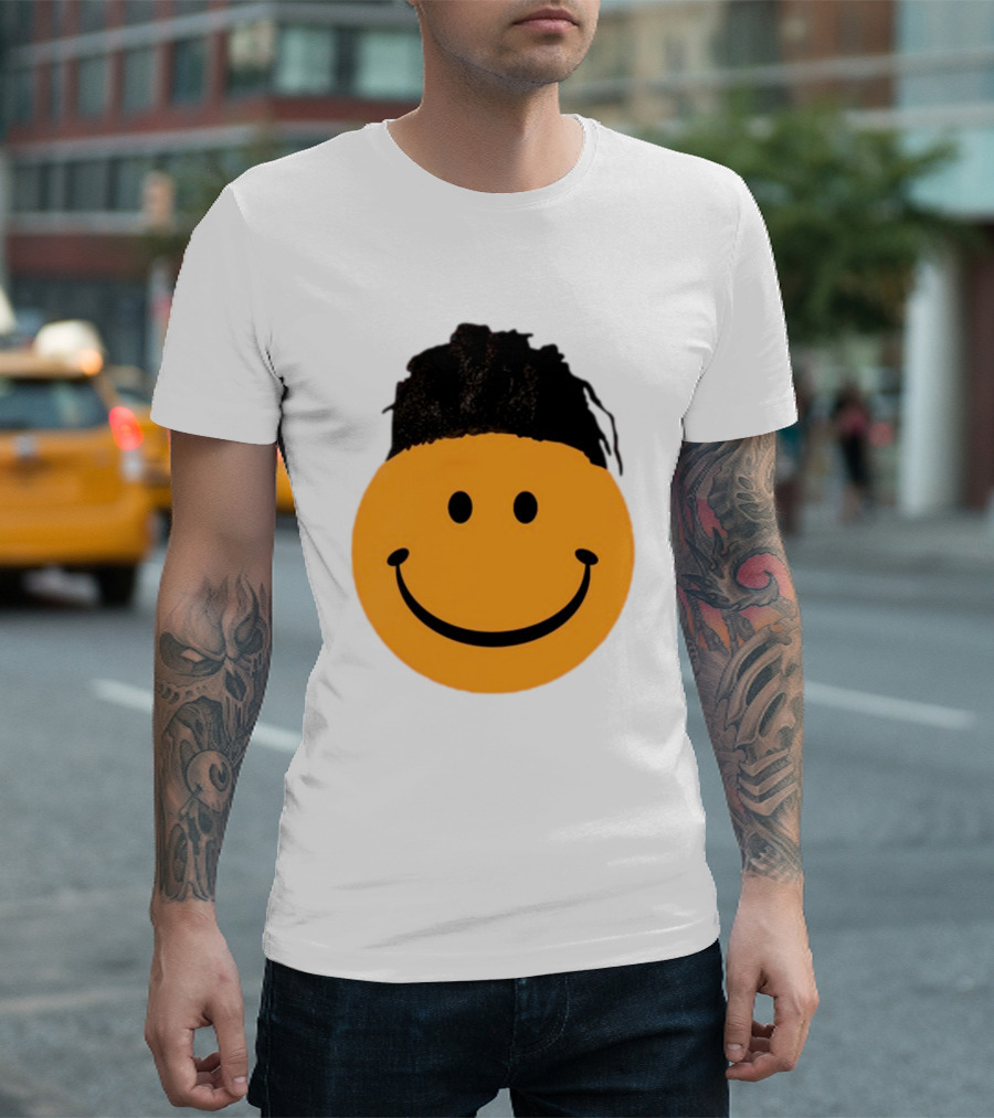 Smiling Face Have A Nice Game Emoji with Hair T-Shirt