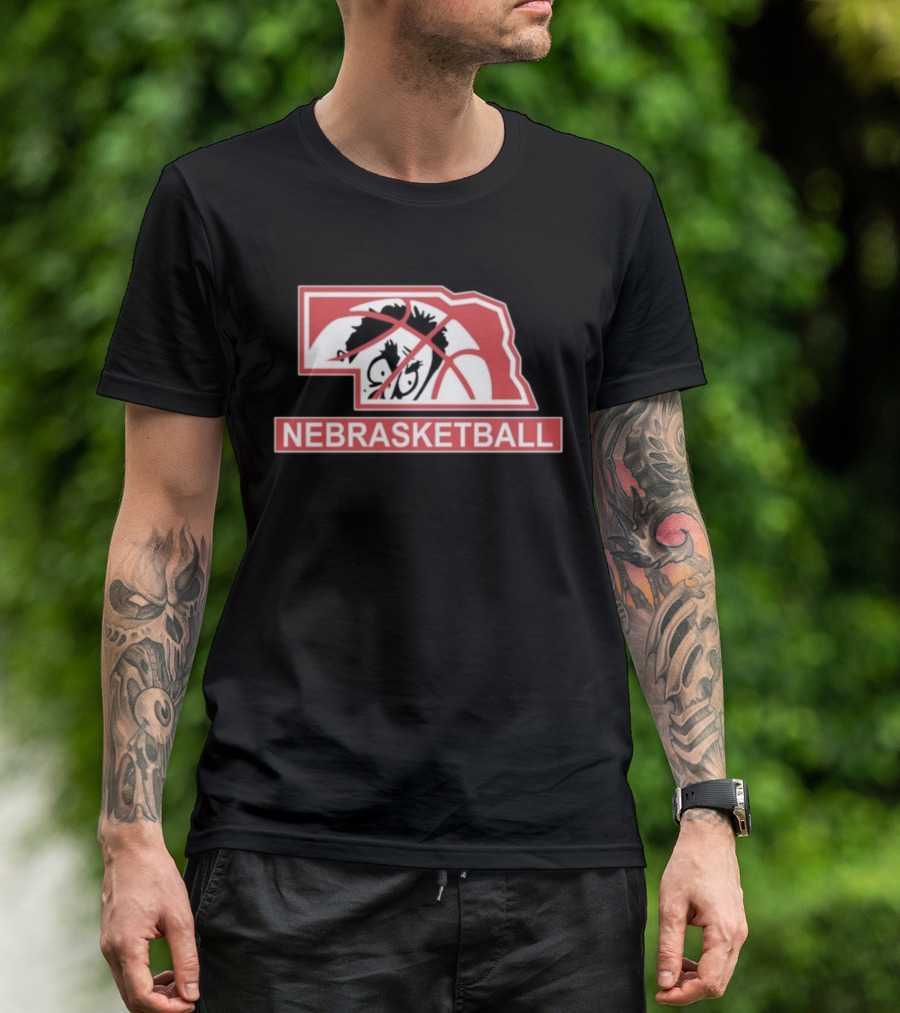 Nebraska Basketball Nebrasketball Lincoln State Mascot T-Shirt