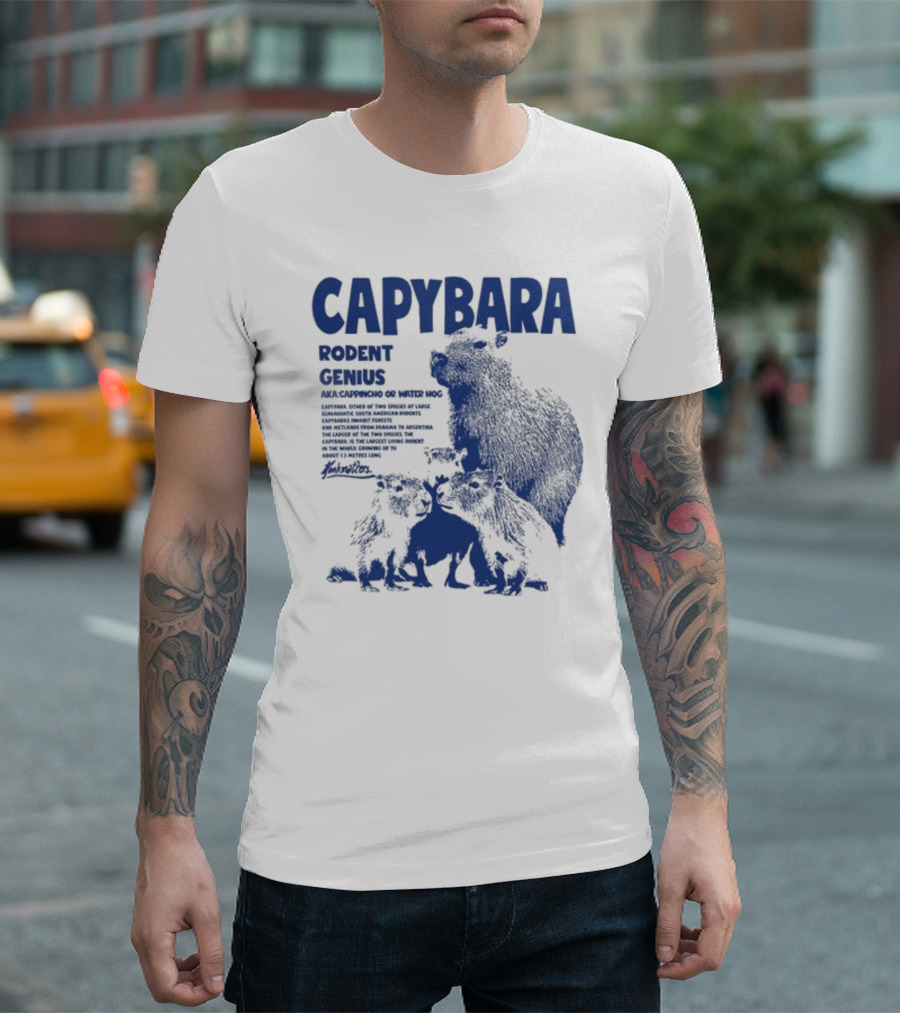 CAPYBARA Rodent Genius Aka Cappincho Or Water Hog T-Shirt