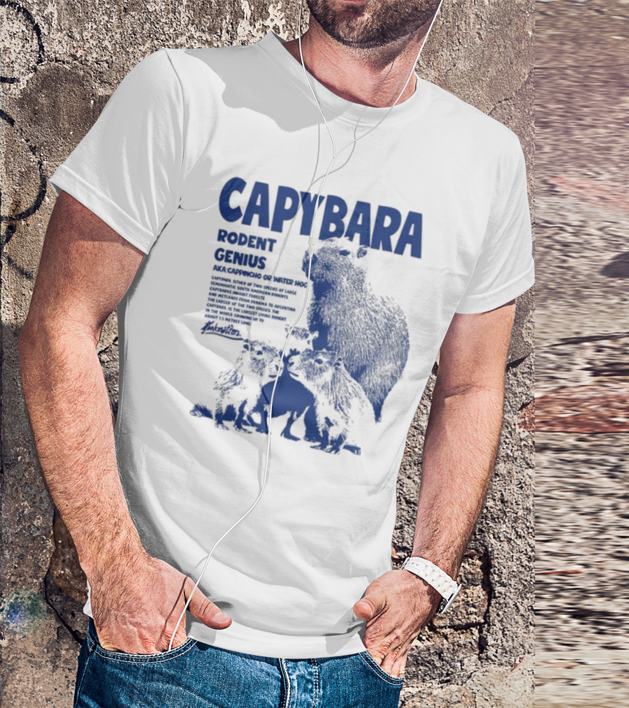 CAPYBARA Rodent Genius Aka Cappincho Or Water Hog T-Shirt