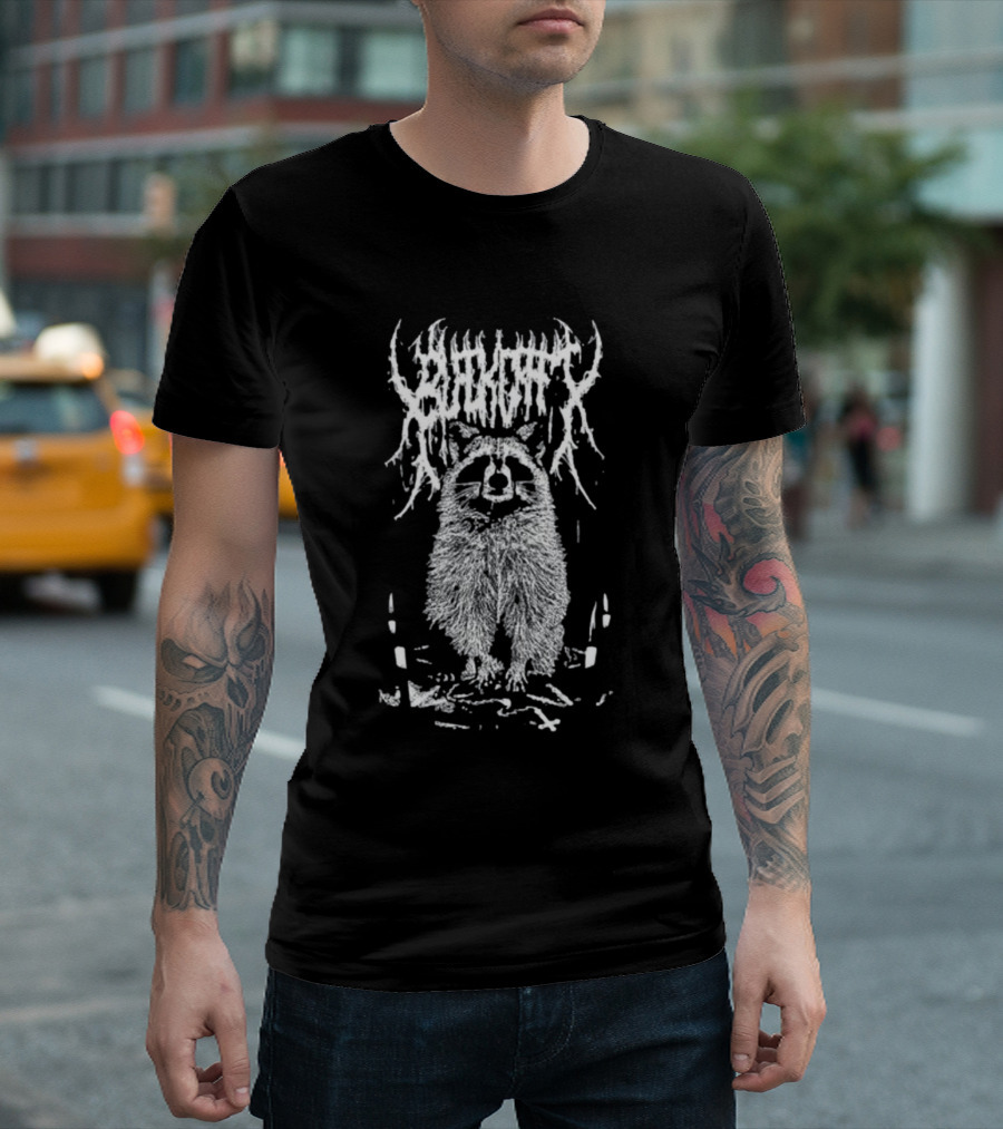 Blackcraft Sleep All Day Sin All Night Raccoon Occult T-Shirt