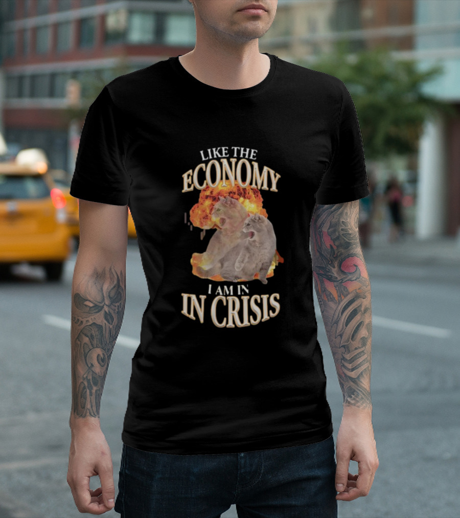 LIKE THE ECONOMY I AM IN CRISIS CAT EXPLOSION T-Shirt