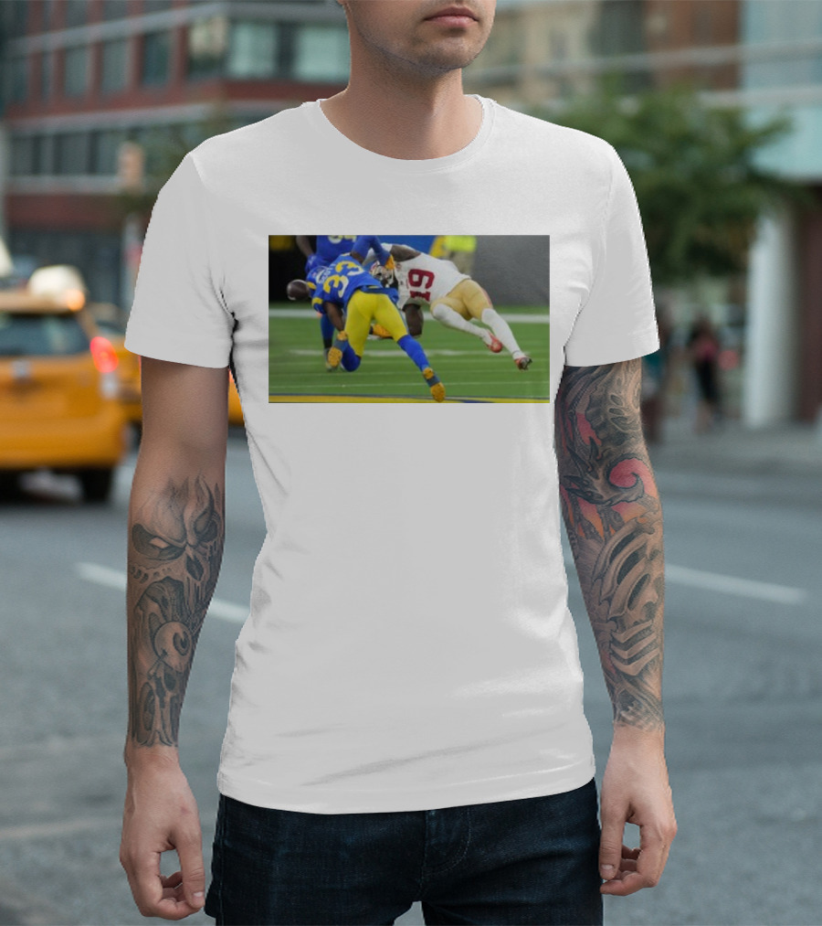 Nick Scott Tackling Deebo Samuel NFL Matchup T-Shirt