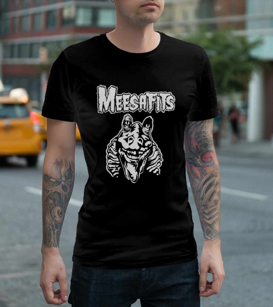 Punkwithacamera Meesafits Misfits Parody Jar Jar Binks T-Shirt