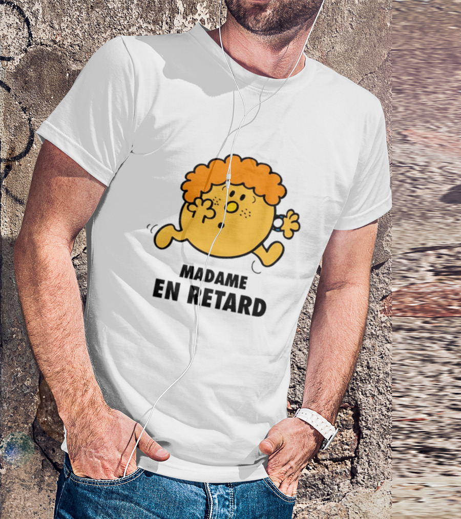 Madame En Retard Character With Orange Hair And Running Pose T-Shirt
