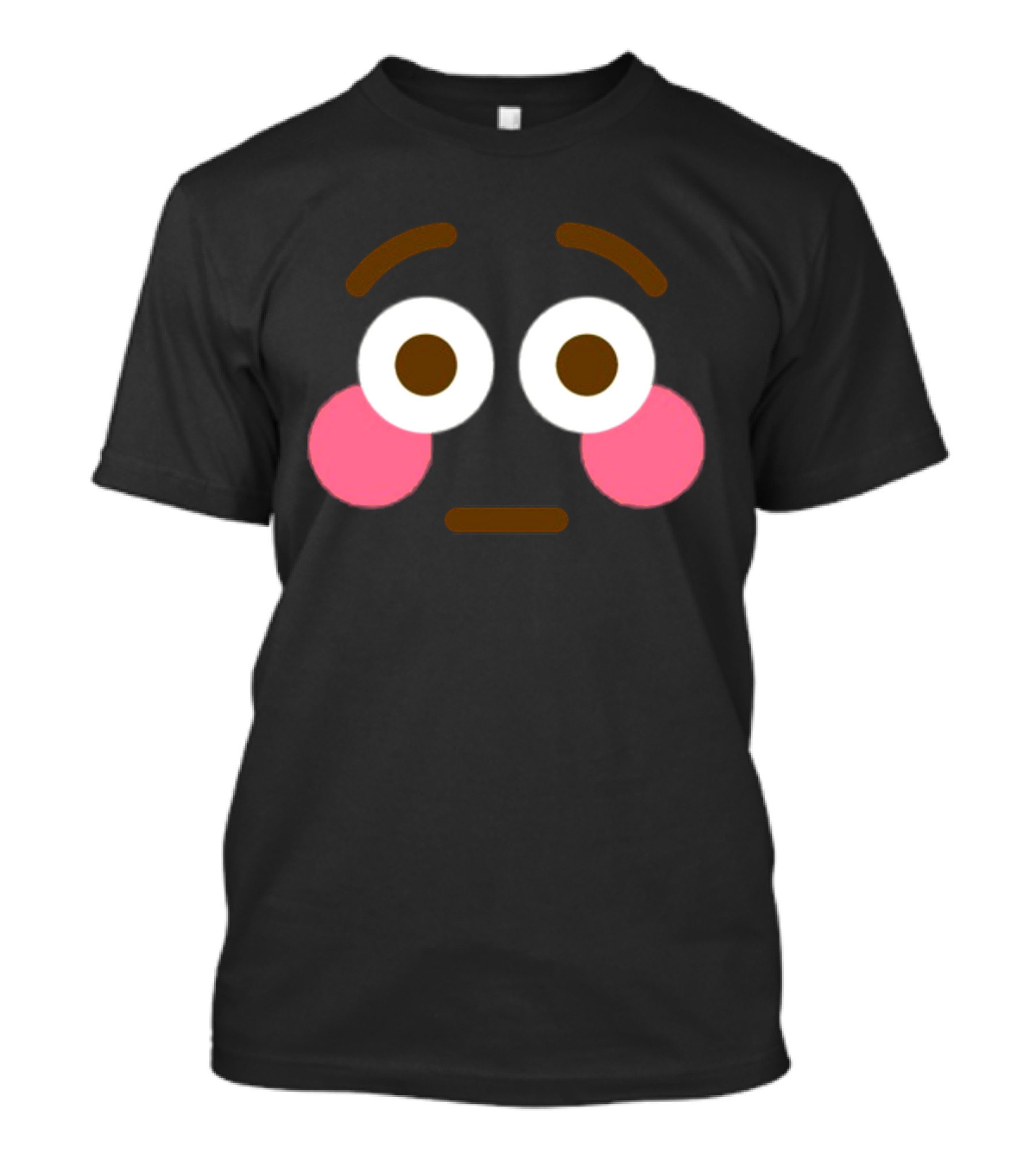 Flushed Face Blushing Emoticon Expression T-Shirt