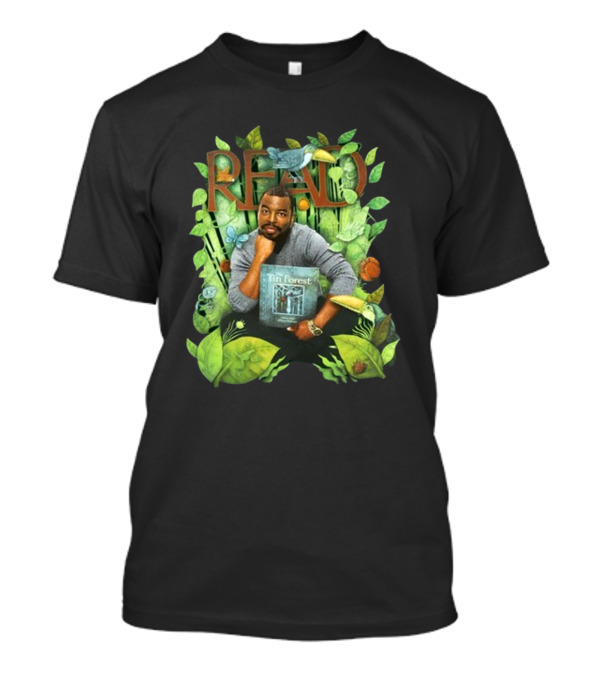 LeVar Burton Read The Tin Forest Surrounded By Lush Greenery And Animals T-Shirt