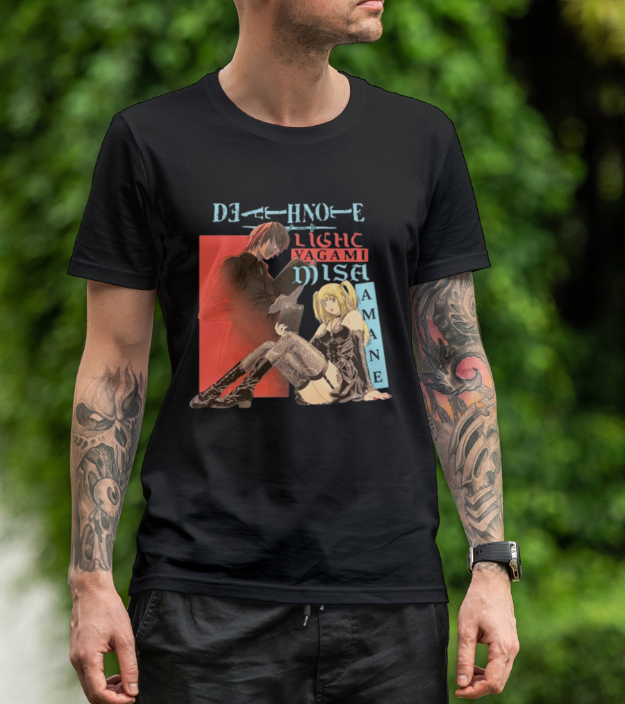 Death Note Light Yagami Misa Amane T-Shirt