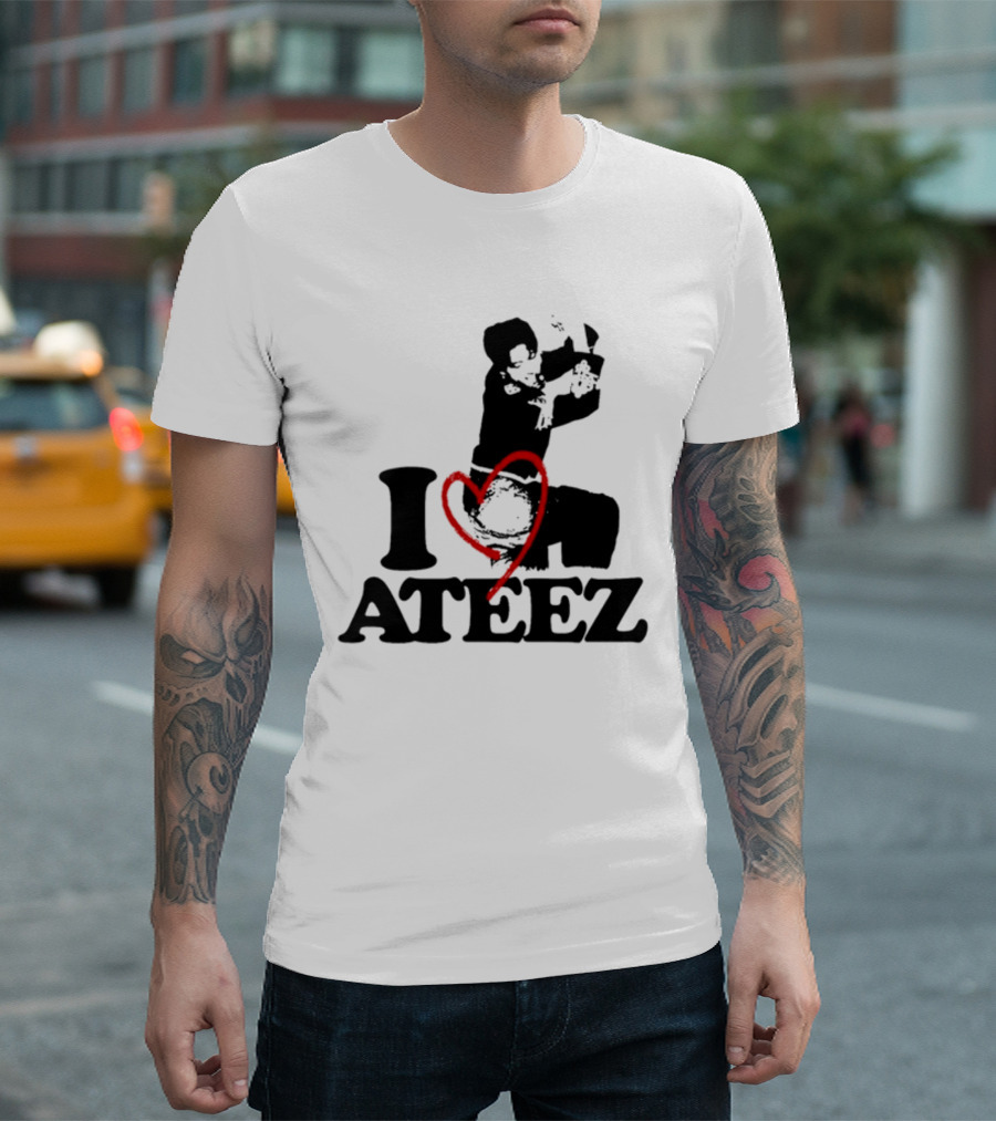 Wooyoung Love Ateez I Heart T-Shirt