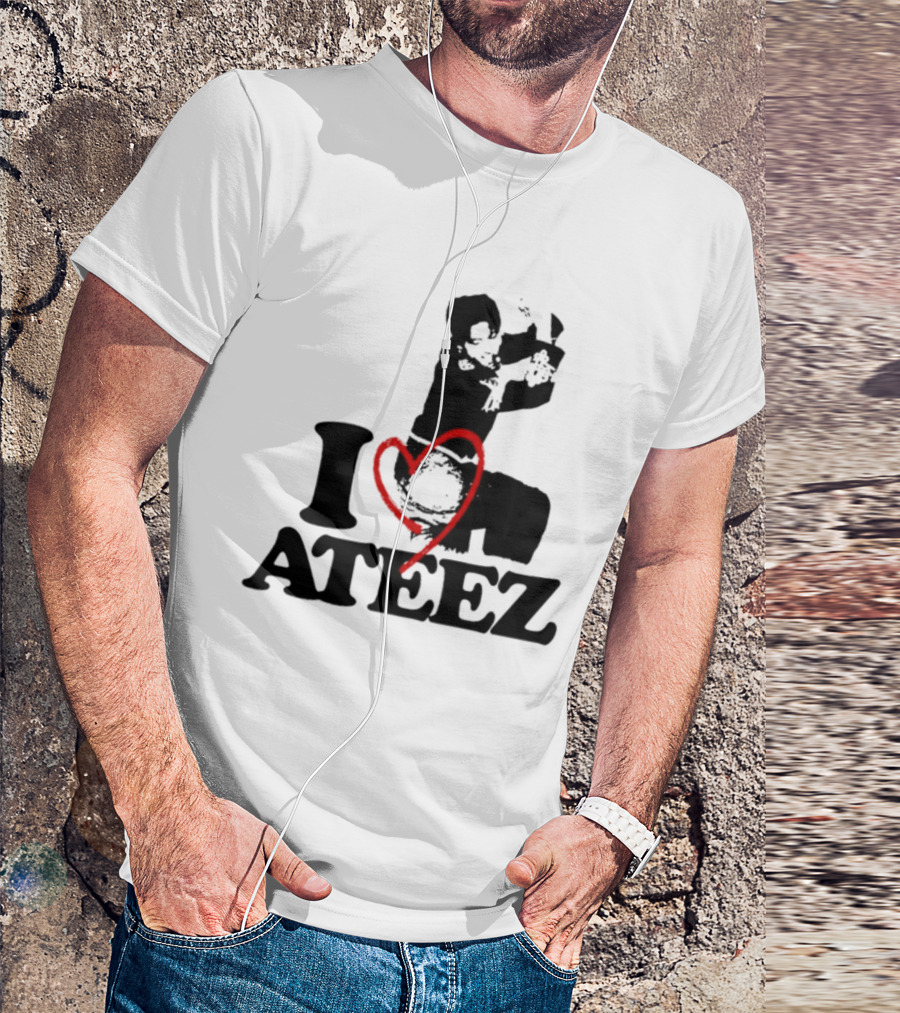 Wooyoung Love Ateez I Heart T-Shirt