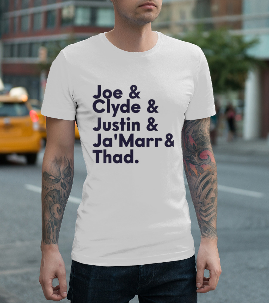 Joe Clyde Justin Ja'Marr Thad Football Legends Bengals NFL T-Shirt